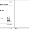 Clark Forklift SRX 14 16 Operator Manual 8136228 1