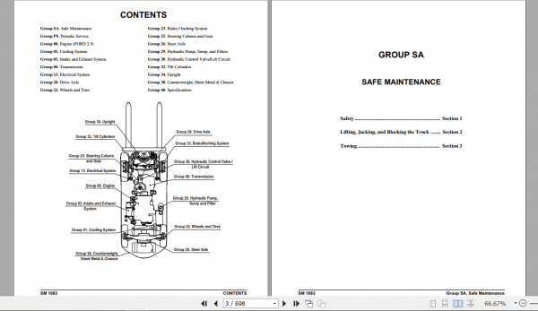 Clark Forklift Truck 2021 S20 32C 35 L G Service Manual 8146157 2
