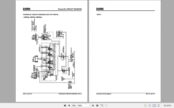 Clark Forklift Truck CMP 40 45 50s Service Manual 8036088 4