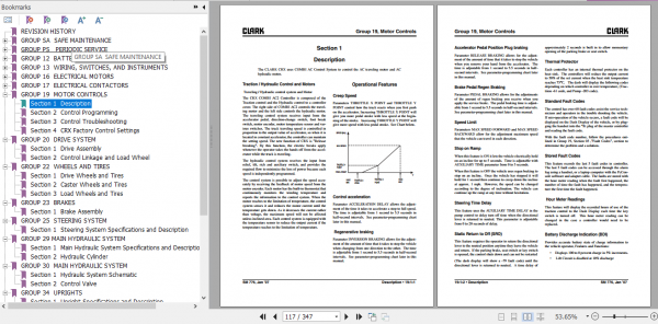 Clark Forklift Truck CRX10 13 14 15 18 20 25 Service Manual 3