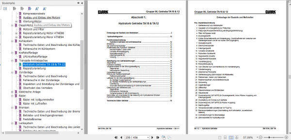 Clark Forklift Truck German CMP 15 30 Service Manual SM 5184 3