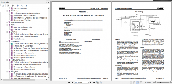 Clark Forklift Truck German CMP 15 30 Service Manual SM 5184 4