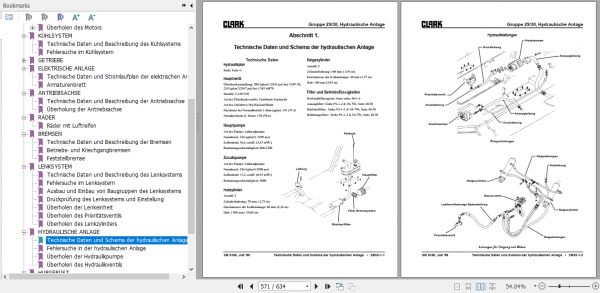 Clark Forklift Truck German CMP50 60 70 75s Service Manual SM 5186 2