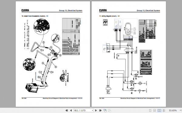 Clark Forklift Truck S20 35D ISUZU Engine Service Manual 8146155 3