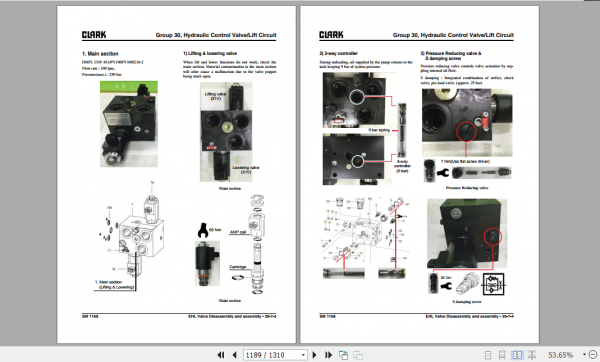 Clark Forklift Truck S20 35D ISUZU Stage 5 Engine Service Manual 8162907 3
