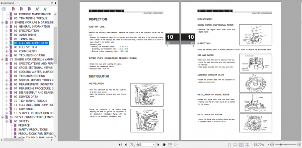 Clark Forklift Truck SF12 20SD SLC CMP15 20SL SDLG Service Manual 8021718 2