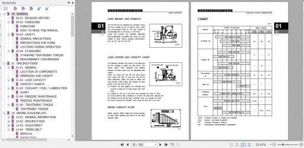 Clark Forklift Truck SF20 30D CMP20 30 D L G Service Manual 8034924 2