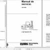 Clark Forklift Truck Spanish CMP50 60 70 75s Service Manual SM 5186