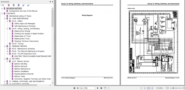 Clark Forklift Truck TMG 12 25 TMG13 20X EPG 15 18 Service Manual 8026067 2