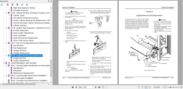 Clark Forklift Truck TMG 12 25 TMG13 20X EPG 15 18 Service Manual 8026067 3