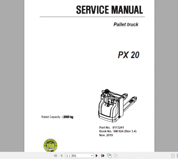 Clark Order Picker COP1 Service Manual SM 1600 4 1