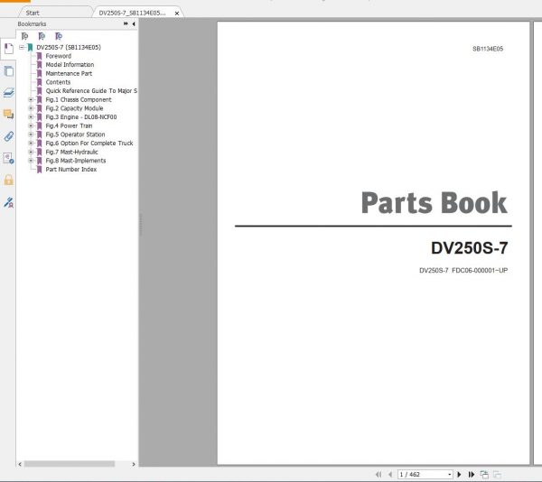 Doosan Forklift 2019 PDF Service Manual Part Manual Schematic Diagram DVD 11