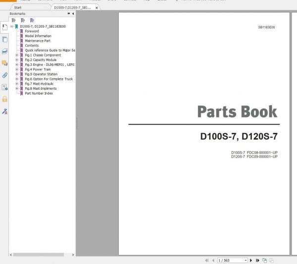 Doosan Forklift 2019 PDF Service Manual Part Manual Schematic Diagram DVD 13