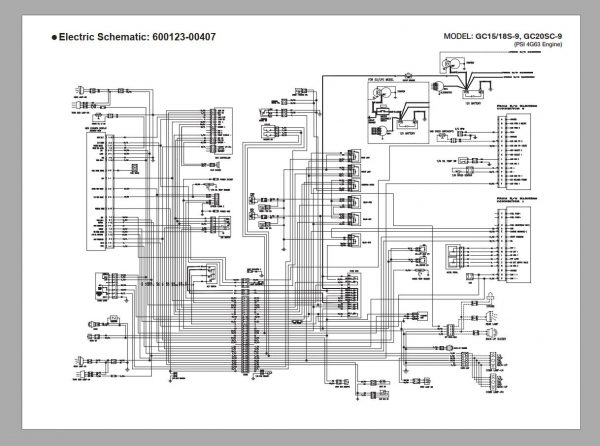 Doosan Forklift GC15S 9 GC18S 9 GC20S 9 SB4484E00 03.2019 Service Manual Schematic Diagram 4