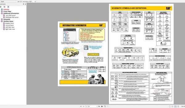 EN CAT Generator DETAIL CONTENTS Electric Schematic PDF 3