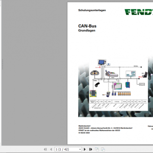 Fendt CAN Bus Service Training Manual German 1