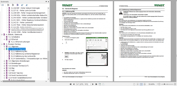 Fendt Tractor FT201 New Drivers Workplace New Diagnostics Service Training Manual German 4
