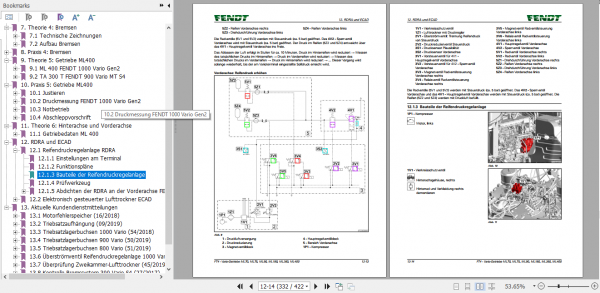 Fendt Tractor FT4 Vario Transmission ML70 ML75 ML90 ML180 ML260 ML400 Service Training Manual 3