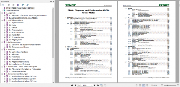 Fendt Tractor FT46 Diagnostic Troubleshooting Service Training Manual German 2