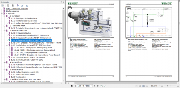 Fendt Tractor FT51 Function of Hydraulic Electrical System Service Training Manual German 3