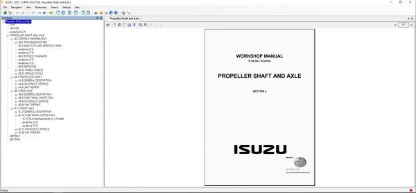 Isuzu CSS Net World Wide Manual 3.0 Workshop Manual 2021 Offline 3 2