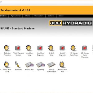 JCB ServiceMaster 4 v21.8.1 09.2021 Diagnostic Software DVD 6