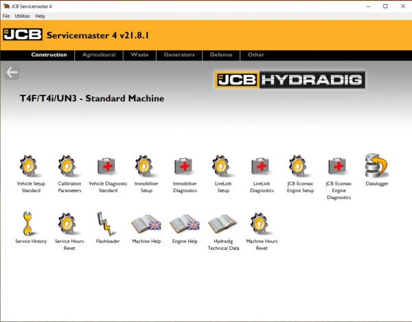JCB ServiceMaster 4 v21.8.1 09.2021 Diagnostic Software DVD 6
