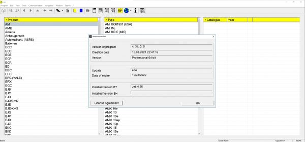 JUNGHEINRICH JETI ForkLift ET v4.36 Updated 454 09.2021 Spare Parts Catalog Full Instruction DVD 1