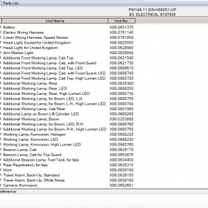 Komatsu Wheeled Excavators USA PW148 11 Spare Parts Catalog 2