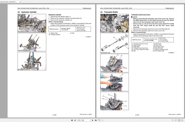 Kubota B24 LA240 BT601 RCK54 RCK54P RCK60B Workshop Manual EN 4