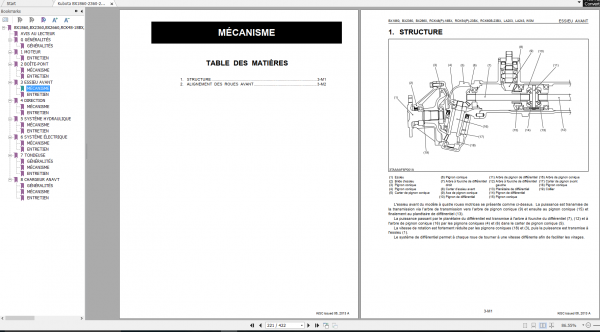 Kubota BX1860 2360 2660 RCK48 54 60 48P 54P18BX23BX LA203 243 Workshop Manual FR 2013 2