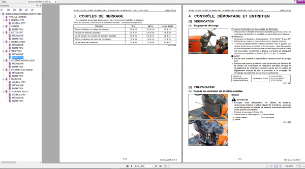 Kubota BX1860 2360 2660 RCK48 54 60 48P 54P18BX23BX LA203 243 Workshop Manual FR 2013 3