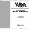 Kubota Diesel Generator GL Series Workshop Manual EN 1