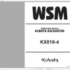 Kubota Excavator KX018 4 RY911 21920 Workshop Manual 1