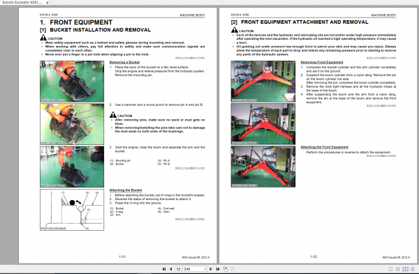 Kubota Excavator KX018 4 RY911 21920 Workshop Manual 3