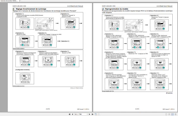 Kubota Excavator KX057 4 U55 U55 4 Workshop Manual FR 4