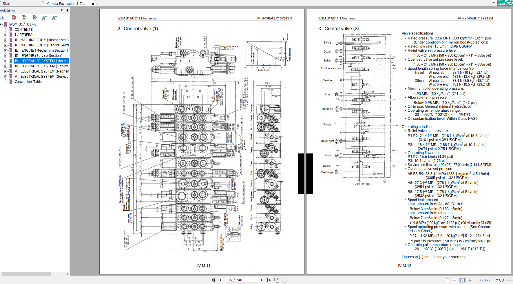Kubota Excavator U17 U173 Manual EN
