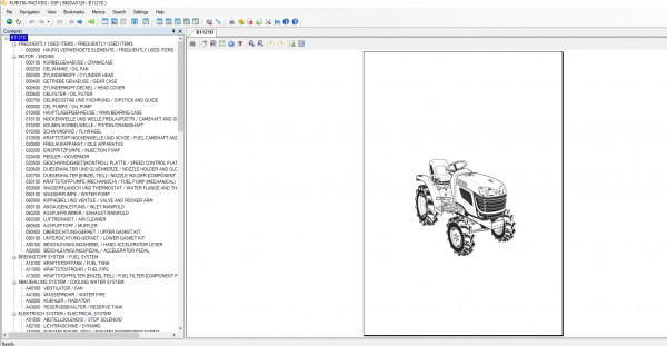 Kubota KDG EPC 10.2021 Spare Parts Catalogue DVD 4