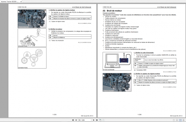 Kubota Tractor B3350 V1505 T E4 Diagnosis Manual FR 3