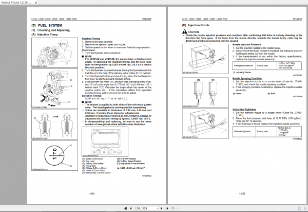 Kubota Tractor L3130 L3430 L3830 L4330 L4630 L5030 Workshop Manual EN 2