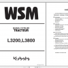 Kubota Tractor L3200 L3800 Workshop Manual FR 1