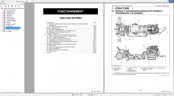 Kubota Tractor L3560 L4060 L4760 L5060 L5460 L6060 Workshop Manual FR 3