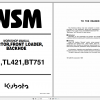 Kubota Tractor Loader Backhoe B21 TL421 BT751 Workshop Manual EN 1