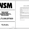 Kubota Tractor Loader Backhoe B26 TL500 BT820 Workshop Manual EN 1 1