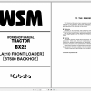 Kubota Tractor Loader Backhoe BX22 LA210 BT600 Workshop Manual EN 1
