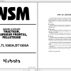 Kubota Tractor Loader Backhoe L45 TL1000A BT1000A Workshop Manual ENFR 1