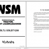 Kubota Tractor Loader Backhoe M59 TL1350 BT1200 Workshop Manual EN 1