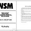 Kubota Tractor M59 TL1350 BT1200 Workshop Manual FR 1
