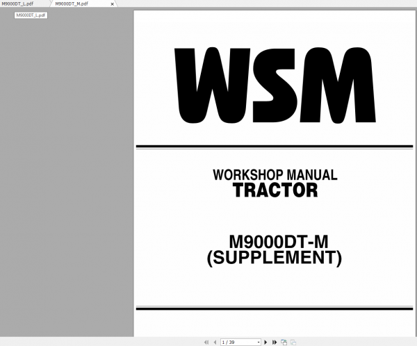Kubota Tractor M6800 M6800S M8200 M9000 Workshop Manual 5
