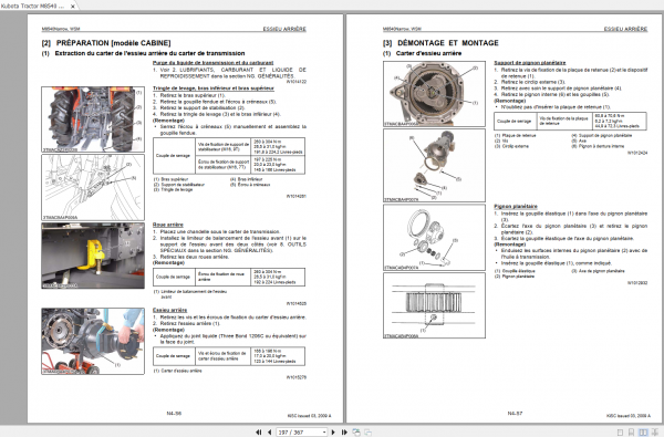 Kubota Tractor M8540 Narrow Supplement Workshop Manual FR 3